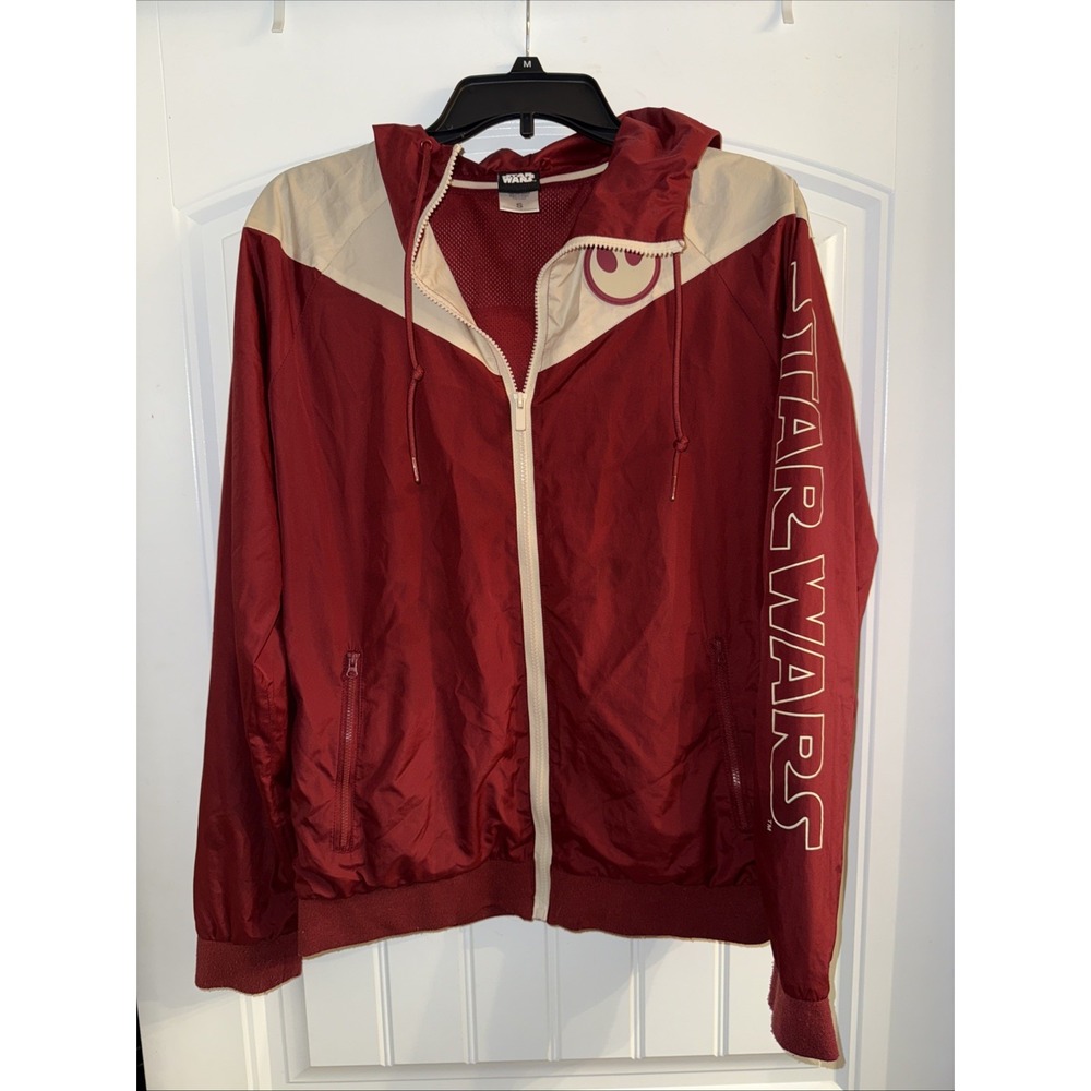 Star Wars Crimson Rebel Alliance Starbird Phoenix Windbreaker Hoodie Jacket S